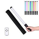 Световая палка RGB Light Stick  Premium / Светодиодная лампа для фото и видео, для блогеров с чехлом, фото 3