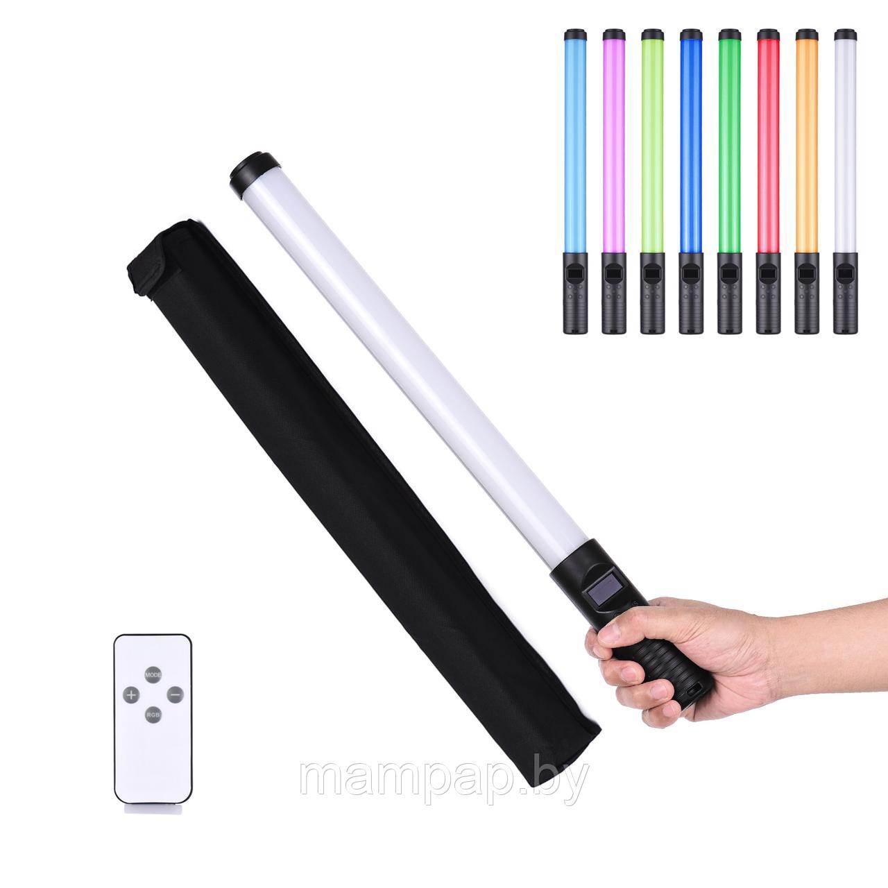 Световая палка RGB Light Stick Premium / Светодиодная лампа для фото и видео, для блогеров с чехлом - фото 3 - id-p202437334