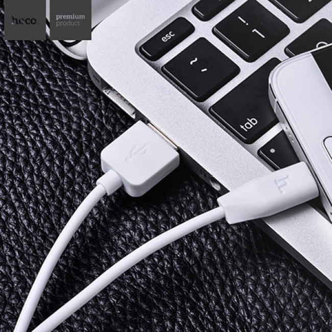 USB кабель Hoco X1 Rapid microUSB, длина 2 метра (Белый) - фото 4 - id-p202437659