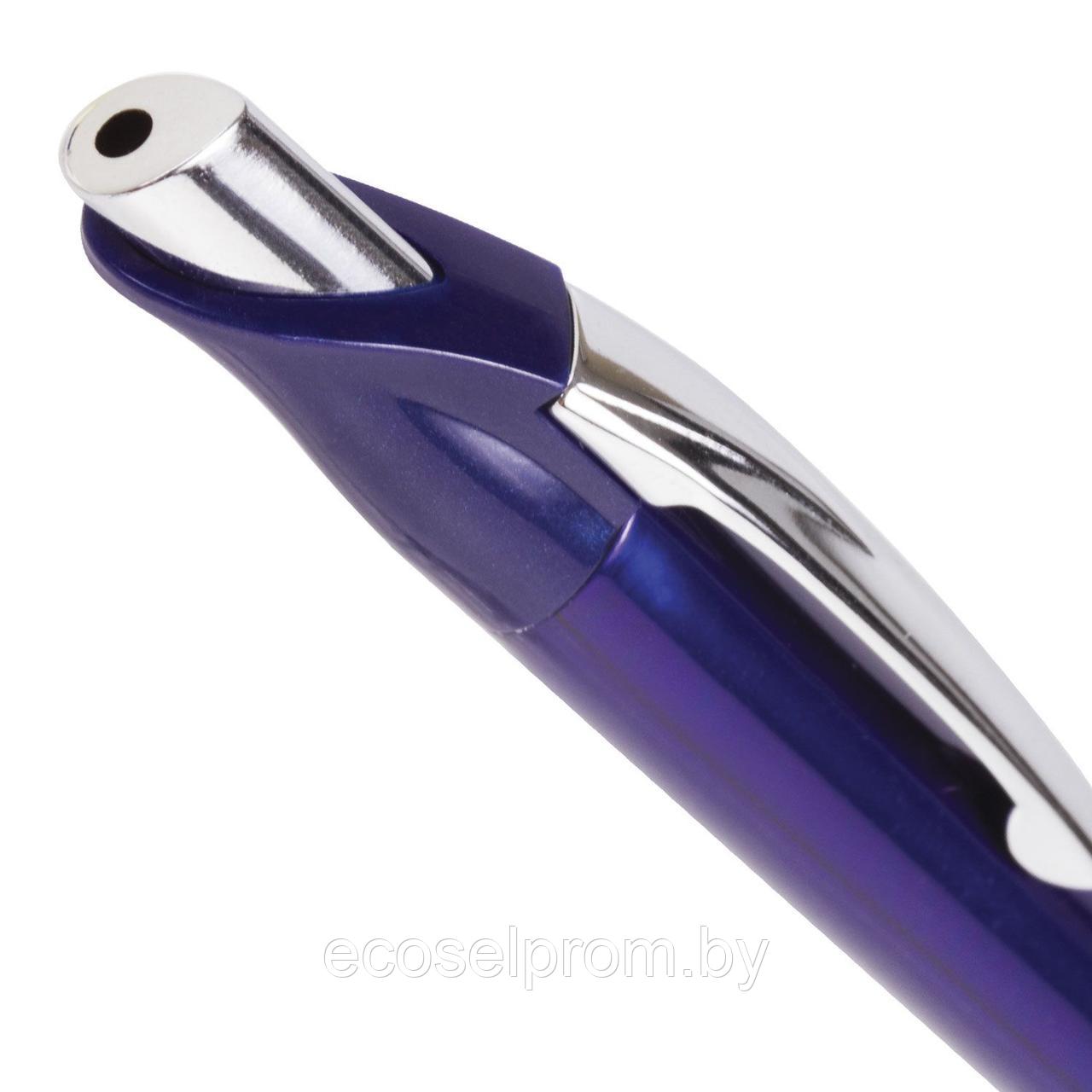 Ручка шариковая масляная автомат. BRAUBERG, 0,7мм, линия 0,35мм, синяя 142692 OBPR112 - фото 4 - id-p202465602