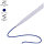 Ручка шариковая автоматическая OfficeSpace "Logo" синяя, 0,7мм, белый корпус, под логотип, фото 2