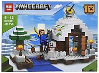 Конструктор 6011 Leduo Minecraft Зимний домик, 285 деталей