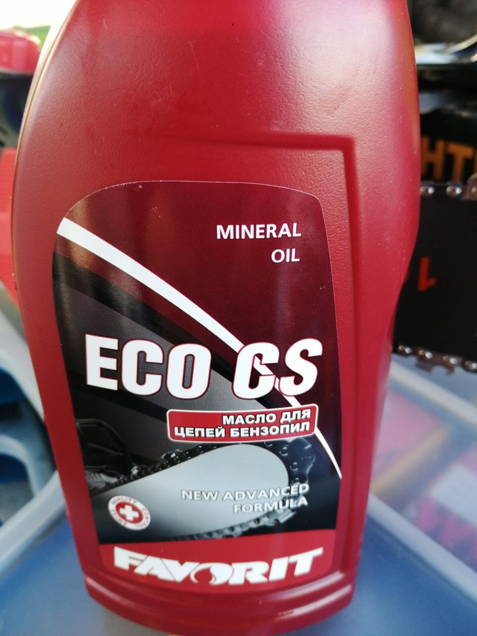 Масло минеральное всесезонное для цепей бензопил Favorit ECO CS, 1 литр