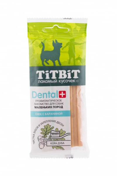 Снек ДЕНТАЛ+ с бараниной, для собак мелких пород "TiTBiT" (014080) - фото 1 - id-p202473268