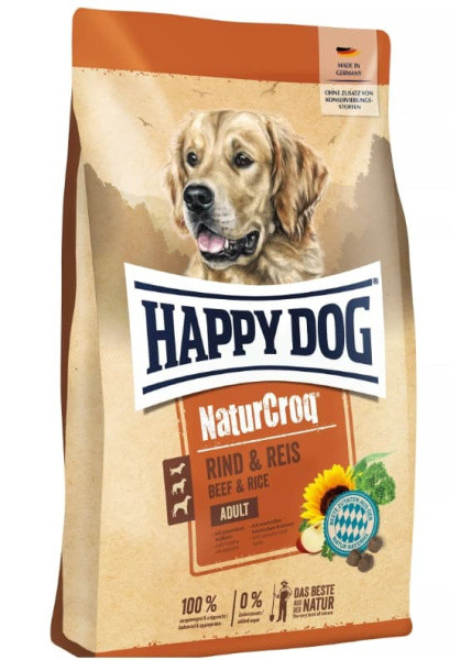 Сухой корм для собак Happy Dog Premium NaturCroq Rind&Reis 15 кг - фото 1 - id-p202473305