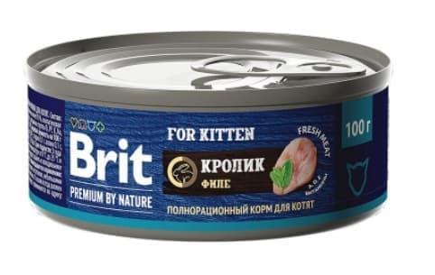 Консервы для котят Brit Premium by Nature (кролик) - фото 1 - id-p202473348