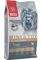 Сухой корм для собак Blitz Classic Mini & Toy Breeds Dog All Life Stages 2 кг