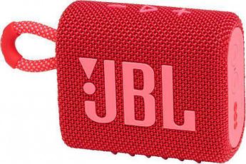 Портативная беспроводная bluetooth мини колонка JBL GO 3 красная музыкальная блютуз маленькая аудиосистема