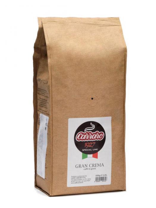 Кофе в зернах Carraro Gran Crema 1kg 8000604009326 - фото 1 - id-p202225018