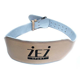 Пояс атлетический ZEZ sport из натуральной кожи , 15 см , р-р XL(124 см ) , ATL-15-XL Бежевый,