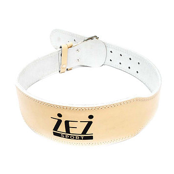 Пояс атлетический ZEZ sport из натуральной кожи , 10 см  , р-р XL(124,5см )   ,  ATL-10-XL Бежевый,