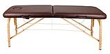 Массажный стол Atlas Sport складной 2-с деревянный 70 см (без аксессуаров) коричневый, фото 2
