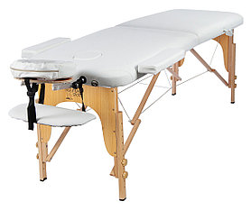 Массажный стол Atlas Sport складной 2-с деревянный 70 см (белый)