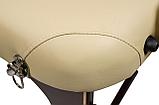 Массажный стол Atlas Sport 70 см XXL PRO с валиком (с memory foam) складной 3-с деревянный (бежевый), фото 10