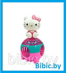 Музыкальная игрушка Hello Kitty на диско шаре, свет, звук ZR138-3 для девочек - фото 1 - id-p202477820