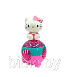 Музыкальная игрушка Hello Kitty на диско шаре, свет, звук ZR138-3 для девочек - фото 3 - id-p202477820