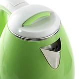 Чайник электрический металлический 2.0 л, мощность 2000 Вт, 4 расцветки , RAF R.7826, фото 5