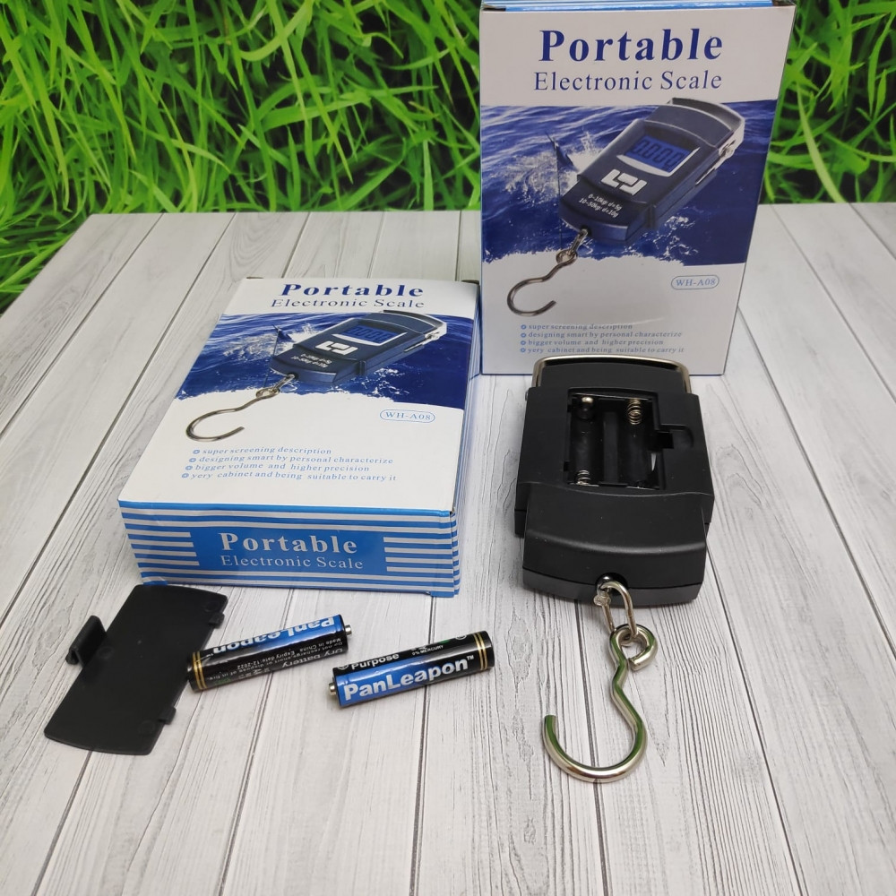 Электронные весы-кантер Portable Electronic Scale WH-A08 до 50 кг - фото 5 - id-p135277448