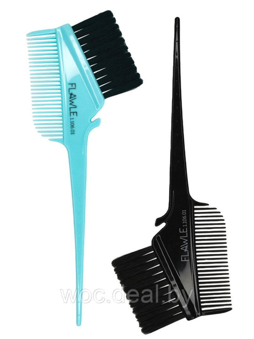 Flawle Кисть для окрашивания с расчёской Comb&Tint, голубой - фото 1 - id-p182278729