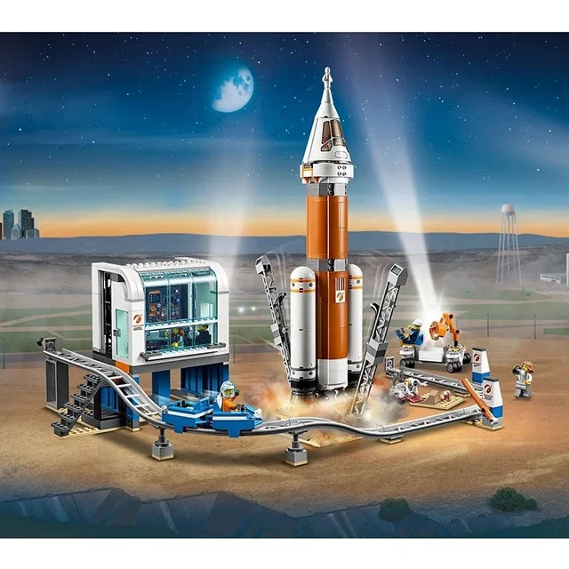 Конструктор Сити Cities 11387 Ракета для запуска в далекий космос (аналог Lego City 60228) 873 детали - фото 7 - id-p202482838