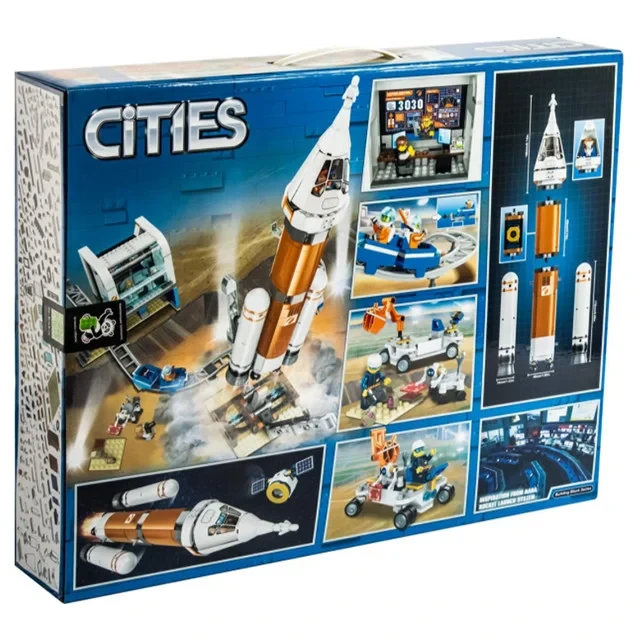 Конструктор Сити Cities 11387 Ракета для запуска в далекий космос (аналог Lego City 60228) 873 детали - фото 2 - id-p202482838