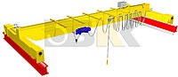 Кран-балка электрическая опорная BKS г/п 1 тонна пролет 4,5; 7,5 метров