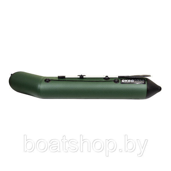 Надувная моторно-гребная лодка Аква 2600 зеленый/черный - фото 7 - id-p202504450