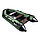 Надувная моторно-гребная лодка Аква 2600 зеленый/черный, фото 2