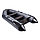 Надувная моторно-гребная лодка Аква 2600 графит/черный, фото 2