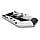 Надувная моторно-гребная лодка Аква 2800 светло-серый/черный, фото 3