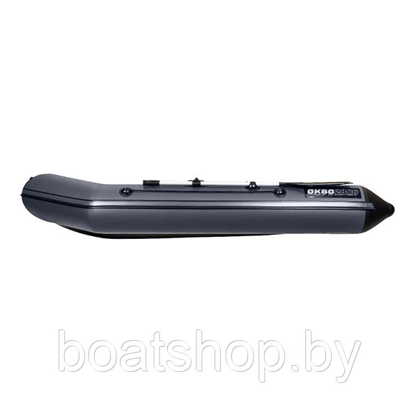Надувная моторно-килевая лодка Аква 2800 слань-книжка киль графит/черный - фото 7 - id-p202508931