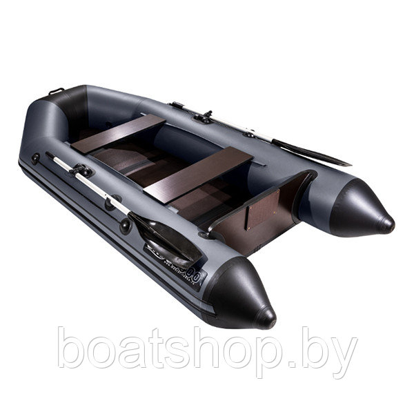 Надувная моторно-килевая лодка Аква 2800 слань-книжка киль графит/черный - фото 2 - id-p202508931