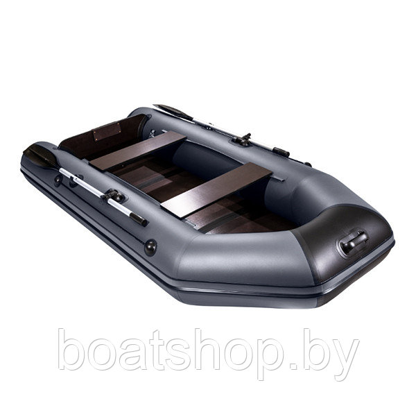 Надувная моторно-килевая лодка Аква 2900 слань-книжка киль графит/черный - фото 3 - id-p202511942