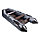 Надувная моторно-килевая лодка Аква 3200 слань-книжка киль графит/черный, фото 2