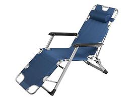 Кресло-шезлонг складное, синее, ARIZONE (Размер: 178x65x94 см)
