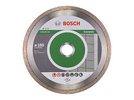 Алмазный круг 180х22 мм по керамике сплошн. STANDARD FOR CERAMIC BOSCH ( сухая резка)