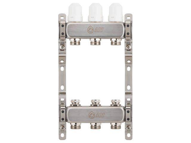 Коллекторная группа AVE162, 3 вых., AV Engineering (Для отопления (радиаторы))