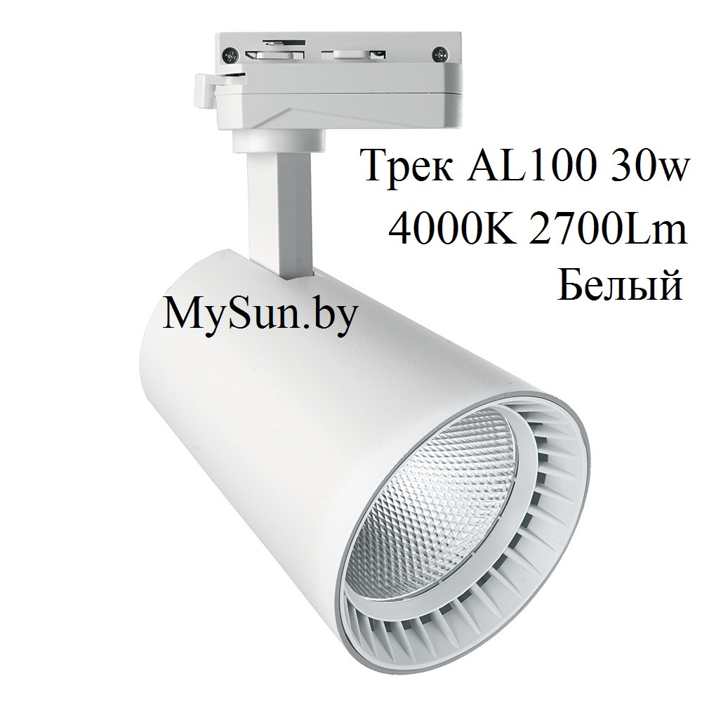 Светодиодный трековый светильник AL100 Feron 30W 4000K белый - фото 1 - id-p119520785