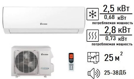 Сплит-система V-S09TAC матовый  TEMPO WI-FI, R32 INVERTER (матовый), фото 2