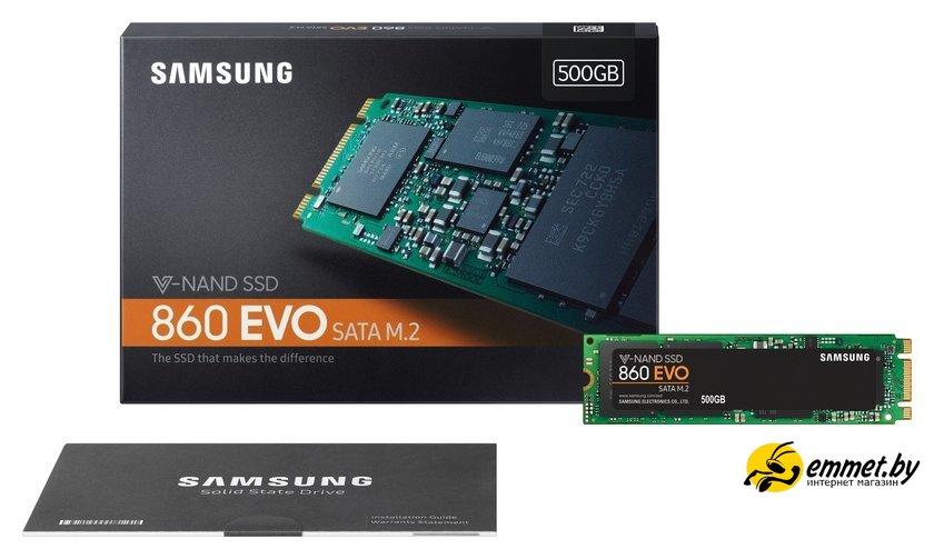 SSD Samsung 860 Evo 500GB MZ-N6E500 - фото 3 - id-p202556593