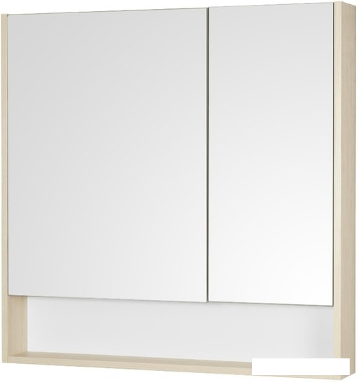 Акватон Шкаф с зеркалом Сканди 90 1A252302SDB20 (белый/дуб верона) - фото 1 - id-p202564505