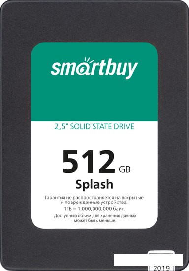 SSD Smart Buy Splash 2019 512GB SBSSD-512GT-MX902-25S3