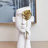 Кашпо оригинальное из гипса Романтик, фото 3