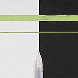 Ручка гелевая "Gelly Roll Metallic", 1.0 мм, прозрачный, стерж. изумрудный, фото 2