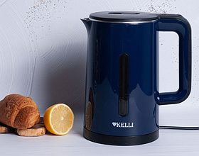 Чайник электрический 1.8 л, 2200 Вт Kelli KL-1375 Синий