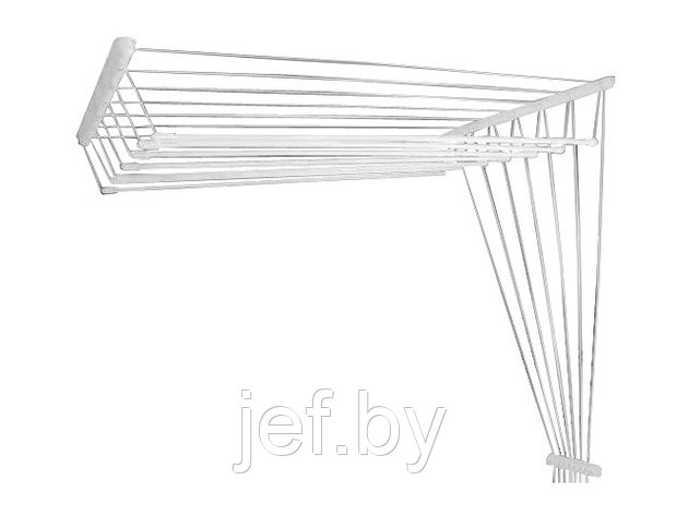 Сушилка для белья потолочная стальная 1,8 м, 7 стержней, белая, (7 стержней) PERFECTO LINEA 36-002182, фото 2