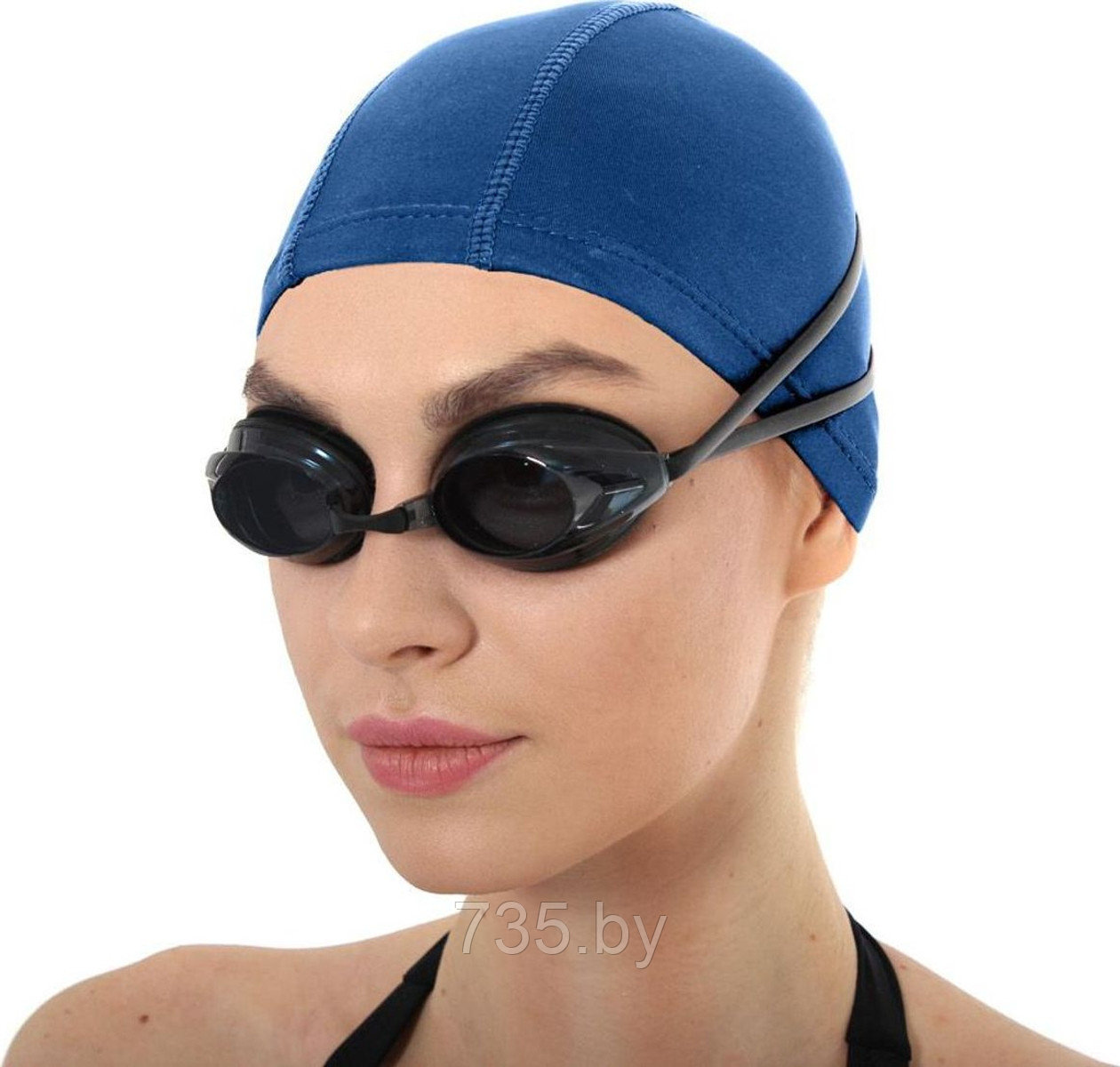 Шапочка для плавания (полиамид), синий - фото 6 - id-p202592632