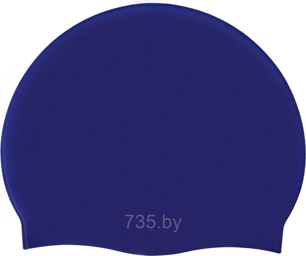 Шапочка для плавания силиконовая, темно-синяя - фото 4 - id-p194222181
