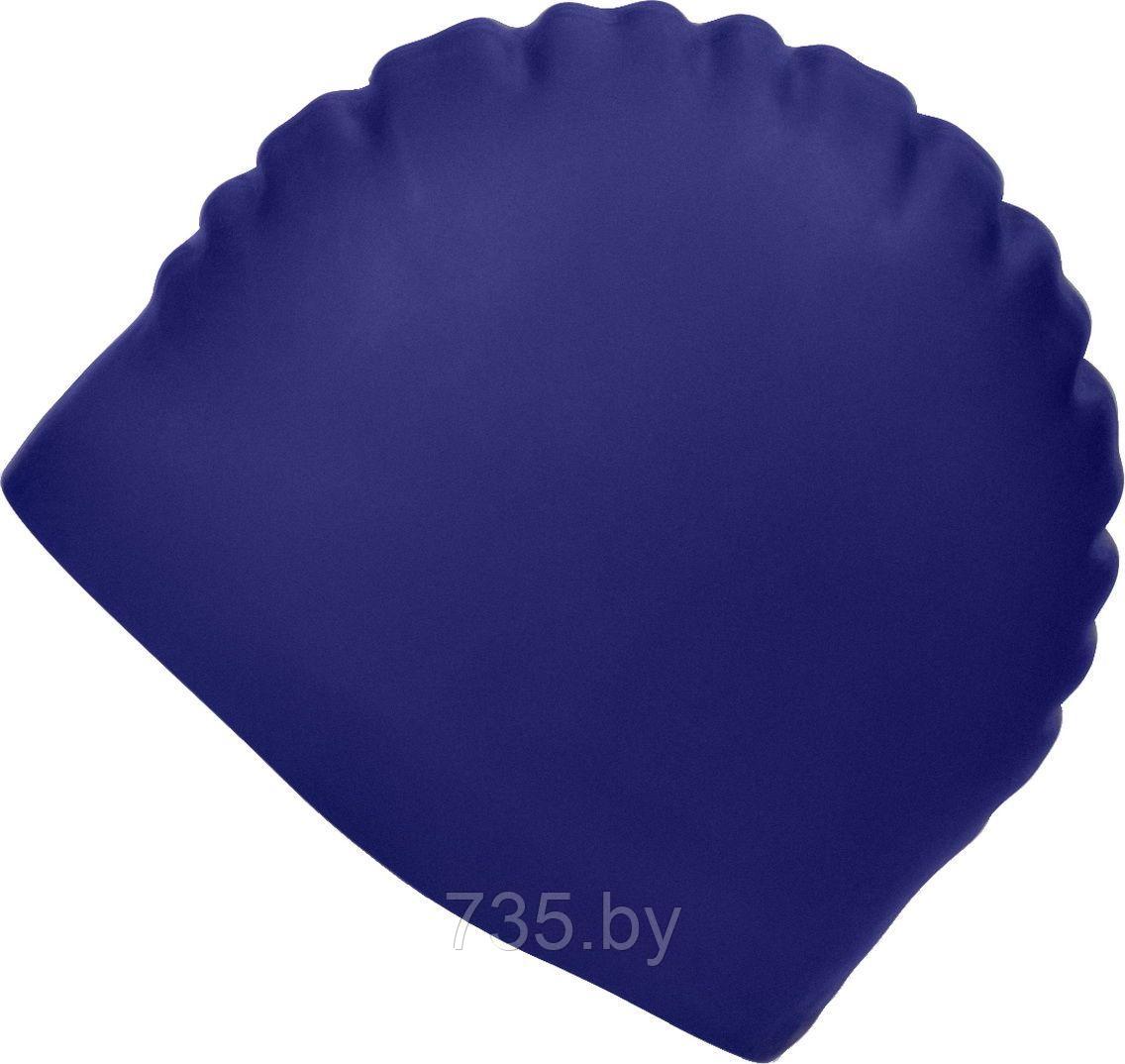 Шапочка для плавания силиконовая, темно-синяя - фото 7 - id-p194222181