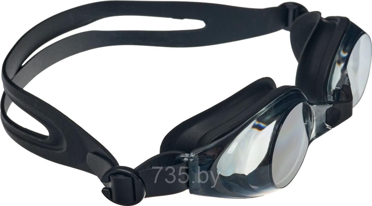 Очки для плавания, серия "Регуляр", черные, цвет линзы - серый - фото 7 - id-p202592644